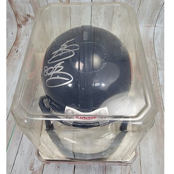 Chicago Bears Mini Helmet Bernard Berrian Signed COA (JSA) - Picture 5 of 7